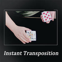 Instant Transposition Magic Tricks Playing Card Change Position Close Up Street Illusion Gimmick Mentalism Puzzle Toy Magia Card 2024 - buy cheap