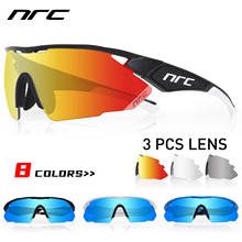 NRC-Gafas de sol deportivas TR90 para hombre, lentes para bicicleta de montaña y carretera, Color Rojo 2024 - compra barato