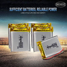 Batería de polímero de litio de 20 piezas, 900 mah, 3,7 V, 803035 altavoces MP3 para casa inteligente, batería de iones de litio para dvr,GPS,mp3,mp4,mp5 2024 - compra barato