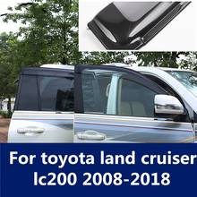 Car waterproof decorative strip sun visor special modified window rain eyebrow For toyota land cruiser lc200 2008-2018 2024 - buy cheap