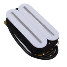 Electric Guitar Humbucker Dual Coill Dual Rail Guitar Pickup with 57mm Steel Pole White 2024 - buy cheap