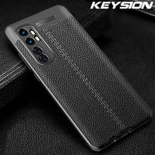 KEYSION Shockproof Case for Xiaomi Mi Note 10 Lite 10 Pro Leather Silicone Phone Cover for Xiaomi Mi 10 Lite 10 Youth 10 Pro 5G 2024 - buy cheap