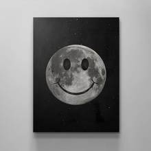 Home Decor Canvas Painting Moon Ball Smile Pictures Cool Wall Art Prints Gift Modular Cute Poster For Living Room Frame Artwork 2024 - buy cheap
