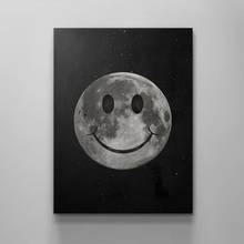 Pintura en lienzo para decoración del hogar, imágenes de Luna, bola, sonrisa, impresiones artísticas de pared geniales, regalo Modular, póster bonito para marco de sala de estar, obra de arte 2024 - compra barato