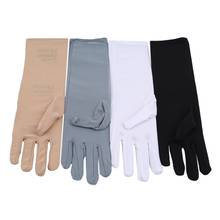 Women's Mid-length Summer Cotton Thin Gloves Autumn Touch Screen Short Style Sunscreen Sleeve Gloves Driving Guantes 2024 - buy cheap