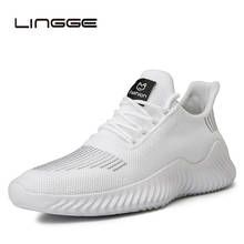 LINGGE-Zapatillas Deportivas de malla para hombre, zapatos masculinos informales, transpirables, para caminar, talla 39-47, para verano, 2020 2024 - compra barato