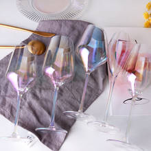 Copa de cristal de arco iris de Europa, copas de champán, Copas de cóctel, copas de vino para boda, hogar, Bar, Hotel 2024 - compra barato