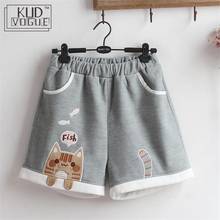 Lolita Women's Winter Shorts Japanese Style Kawaii Girl Cute Cat Tail Autumn Casual Short Pants Vintage Embroidery Woolen Shorts 2024 - buy cheap