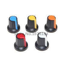 1000Pcs WH148 Potentiometer Switch knob Cap Plastic Knob Plum Handle 15X17mm AG2 Handle 6MM BLACK RED YELLOW ORANGE WHITE 2024 - buy cheap