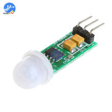 Minisensor de movimiento infrarrojo PIR para arduino, Sensor de movimiento de cuerpo caliente, módulo de inducción, HC-SR505 2024 - compra barato
