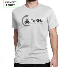 Men's T-Shirts NieR Automata Untitled Novelty 100% Cotton Tees Short Sleeve YoRHa 2B Game T Shirt Clothing Birthday Present 2024 - buy cheap