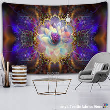Tapeçaria de parede colorida, tapeçaria de mandala, chakra, boho, decoração de yoga, tecido boêmio, indiana 2024 - compre barato