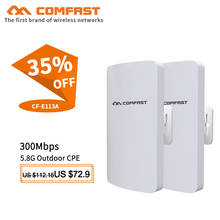 2pcs MINI WIFI CPE Router Repeater Long Range 300Mbps 5.8Ghz 3Km Outdoor Wireless CPE AP Bridge Client Router repeater CF-E113A 2024 - buy cheap