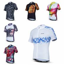 2021 Summer Cycling Jersey men Pro Team Bicycle Cycling Clothing Maillot Ciclismo Anti-UV mtb Bike Jersey Tops Cycling Shirt 2024 - buy cheap