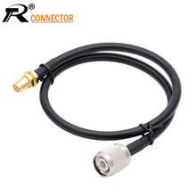 30cm 12 "para antena intercon/wifi/gsm/3g/gps/4g módulo de conexão coaxial rf conector de cabo rp sma fêmea para rp tnc m com cabo rg58 2024 - compre barato