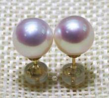 good>>>>noble jewelry 14k solid yellow gold EXCELLENT 7-8MM AAA+++ WHITE AKOYA PEARL EARRING 14K 2024 - buy cheap