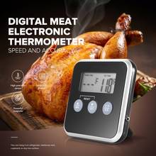 Кухонный термометр для мяса, цифровой зонд для приготовления пищи, инструменты для барбекю, духовки, измерительный термометр с зондом из нержавеющей стали 2024 - купить недорого
