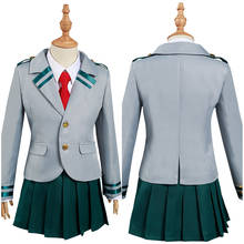 My Hero Academia Ochaco Uraraka Asui Tsuyu Cosplay Costume Kids Girls Uniform Skirt Outfits Halloween Carnival Suit 2024 - buy cheap