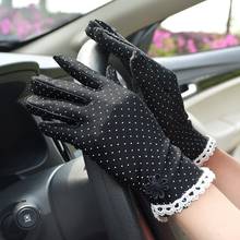 Summer Women Sunscreen Thin Breathable Short Gloves High Elasticity Sexy Lace Dot Drive Female Dance Performance Show Gloves 2024 - buy cheap