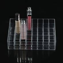 New 36/40 Grids Transparent Cosmetic Makeup Lipstick Case Jewelry Box Display Holder 2024 - compre barato