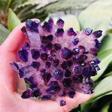 1pc Green Ghost Phantom Quartz Crystal Cluster violet rock stones and crystals mineral reiki Healing Specimen synthetic quartz 2024 - buy cheap