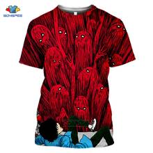 SONSPEE japonés Junji Ito Horror Manga camiseta de Comics de verano 3D imprimir Punk Cosplay camisetas de Harajuku Tops Streetwear mujeres 2024 - compra barato