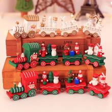 Xmas Decoration Christmas Cartoon Train Home Ornament Table Display Mold toys Home New Year Gift Christmas Decoration Navidad 2024 - buy cheap