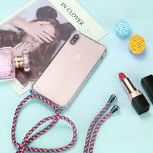 Strap Cord Chain Phone Case for iPhone XS X 11 Tape Necklace Lanyard Mobile Carry Cover Case to Hang For iPhone Xs X S Cover 2024 - buy cheap