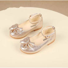 Newest Autumn Girls leather shoes Children girls baby princess bowknot sneakers pearl diamond single shoes Kids dance shoes 2024 - buy cheap