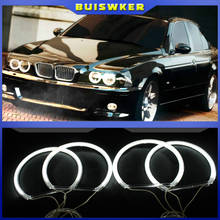 LED Angel Eyes for BMW E46 E39 E38 E36 projector headlight white E39 angel eye 4*131mm rings 2024 - buy cheap