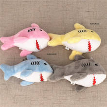 Juguete de peluche de tiburón oceánico de 12CM, 4 colores, muñeco de peluche de Animal para regalo de Navidad 2024 - compra barato