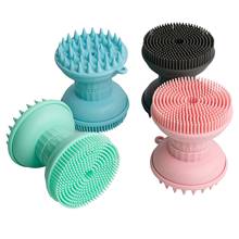 3-in-1 Silicone Comfortable Convenient Practical Stylish Shower Brush Shampoo Bath Face Cleansing Wash Massage Scrubber 2024 - buy cheap