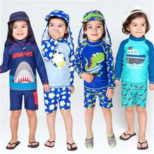 Maiô infantil para meninas de 2 a 8 anos, roupa de banho para crianças pequenas, vestuário à prova de sol para praia 2021 2024 - compre barato