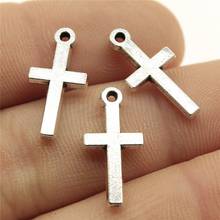 WYSIWYG 20pcs 9x19mm Charms Christian Cross For Jewelry Making Charms Cross Small Jewelry Making DIY Handmade Craft Pendant 2024 - buy cheap