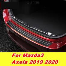 Placa de parachoques trasero para maletero de coche Mazda3 Mazda 3 Axela 2019 2020, embellecedor de parachoques trasero, pegatinas antiarañazos, piezas decorativas para coche 2024 - compra barato