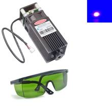 Poderoso enfocable 450nm 15W láser azul módulo DIY cabeza láser para máquina de grabado láser CNC cortador de 3D impresión w/seguridad de gafas 2024 - compra barato