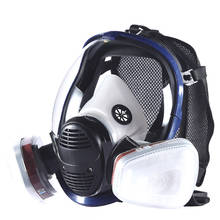 Полностью лицевая краска, газовая маска 6800, респиратор, химическая маска с Карбоновым фильтром, картридж, полностью Защитный спрей, Сварочная промышленность 2024 - купить недорого