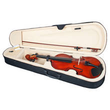 Violín acústico 1/4, violín de madera de tamaño completo con arco, estuche de transporte, Kits PARA AMANTES musicales, estudiante 2024 - compra barato