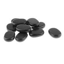 Piedras calientes lisas para el dolor, piedras naturales de basalto para salón de belleza, cremas, aceites, raspador muscular 2024 - compra barato