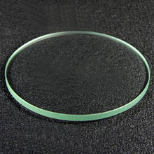 Lente de vidrio templado de pulido de borde redondo plano, 75mm x 1,9mm, para linterna, accesorios de bricolaje, 1 ud. 2024 - compra barato