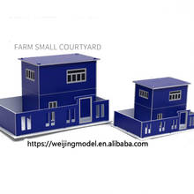 2 шт./лот Blue N 1:150 масштабная архитектурная модель строительный дом для Хо макета поезда и хобби модель производителя 2024 - купить недорого