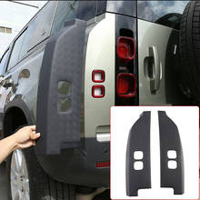 Cubierta de tablero de protección de luz trasera para coche Land Rover Defender 90 110 130, accesorios de pegatinas decorativas ABS, color negro 2024 - compra barato