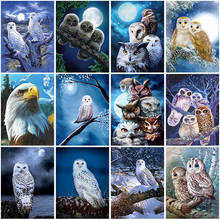 DIY 5D Diamond Painting Eagle Diamond Embroidery Owl Cross Stitch Animal Full Round Drill Mosaic Rhinestones Art Gift Home Decor 2024 - buy cheap