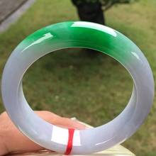 Jewelry Free Shipping Ice Jade Bangle Yang Green A goods Old pit Burmese emperors Green Green Floating ring Fine Jewelry>>Bangle 2024 - buy cheap