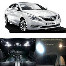 LED Interior Car Lights For Hyundai sonata YF 2013 room dome map reading foot door lamp error free 10pc 2024 - buy cheap