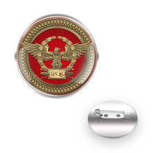 Coat Of Arms Of The Ancient Roman Empire SPQR брошь Brooches Collar Pin Glass Convex Dome брошь зажим  Accessories Gift 2024 - buy cheap