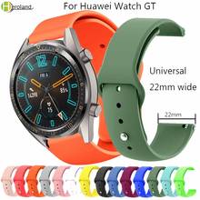 Ремешок для часов из мягкого силикона, 22 мм, для Huawei Watch GT, силиконовые браслеты для Honor, Смарт-часы, сменный Браслет 2024 - купить недорого