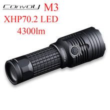 Convoy M3 Cree XHP70.2 4300lm Led Flashlight Linterna Torch Flash Light Hunting Hiking Lantern Temperature Protection Work Light 2024 - buy cheap