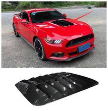 High quality ABS Black & Carbon Fiber Front Bumper Engine Hood Vent Cover Machine Cover Fits For Ford Mustang GT500 2015-2020 2024 - buy cheap