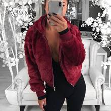 Women Fur Jacket Solid Fluffy Faux Fur Coat Women Hooded Neckline Long Sleeve Zipper Ribbed Teddy Coat Casual Warm Outerwear 3XL 2024 - buy cheap